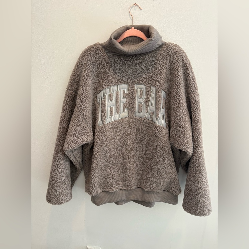 The Bar Gigi Highest Neck Sweatshirt in cinder/grey.